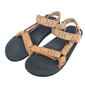 Teva Women's Original Universal Sandals Size 9 Orange Geometric Strappy Sport